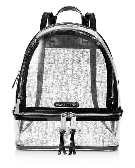 michael kors rucksack hell|Michael Kors clear backpack.